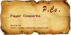 Payer Cseperke névjegykártya